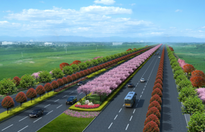 新機(jī)場(chǎng)大道景觀綠化工程正式開(kāi)工，打造城市生態(tài)迎賓新走廊